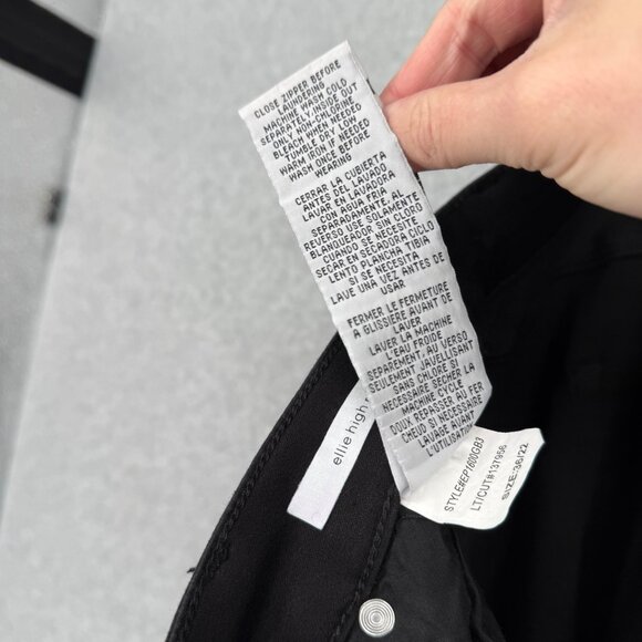 STS Blue Womens Ellie High Rise Skinny Jean Plus Size 22W Black Stretch NEW - Picture 9 of 14